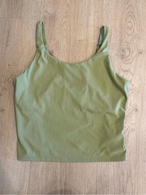 SPANX Power Boost Shelf  Bra Tank Cypress Green Size XL Adjustable Straps
